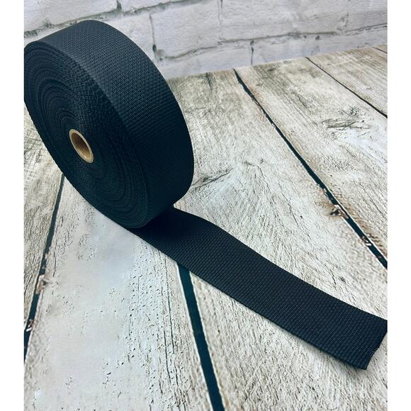 Poly Black Nylon Webbing -New Old Stock-Nylon Strap-2 inch Polyproplene- - Picture 4 of 4